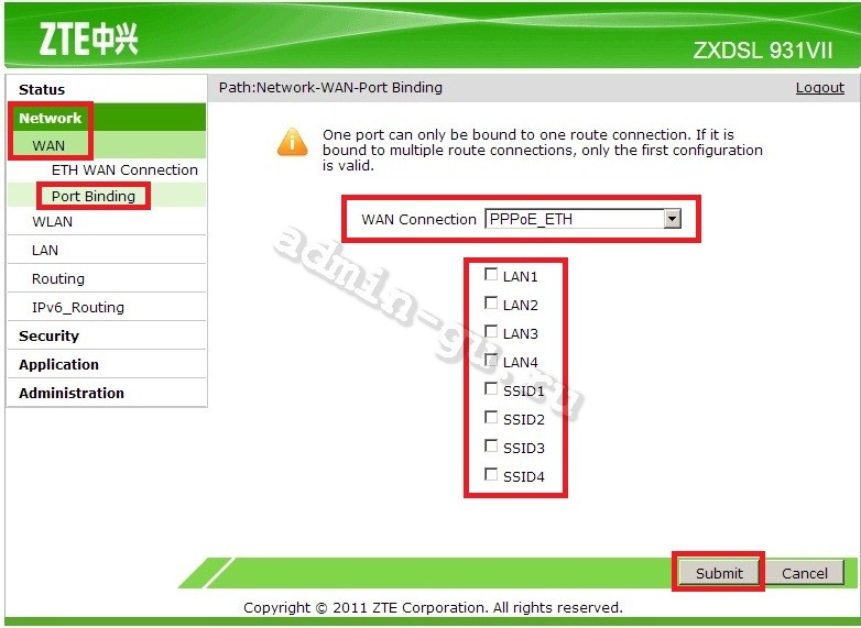 06-ZTE-ZXDSL-931VII-port-binding